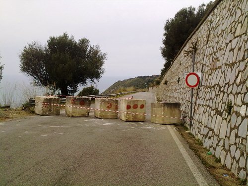 Chiusa la strada che unisce Pisciotta ad Ascea