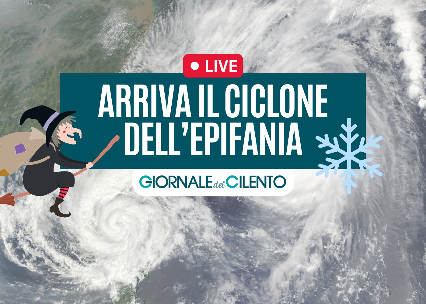 Arriva il ciclone dell’Epifania: le previsioni meteo