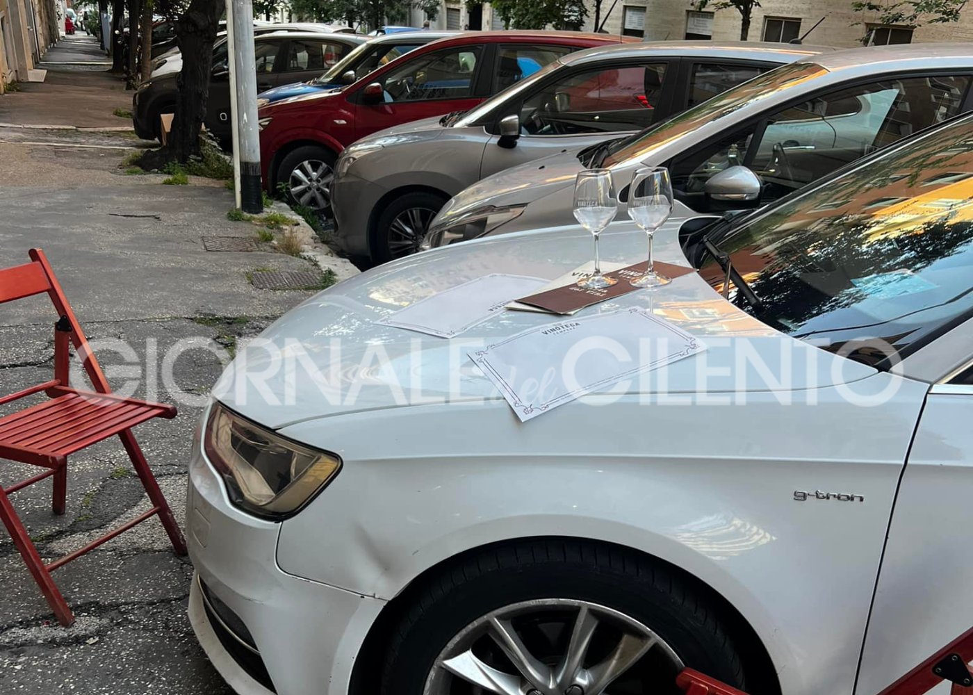 Apparecchia sulle auto in sosta selvaggia: la protesta a Roma di un ristoratore valdianese