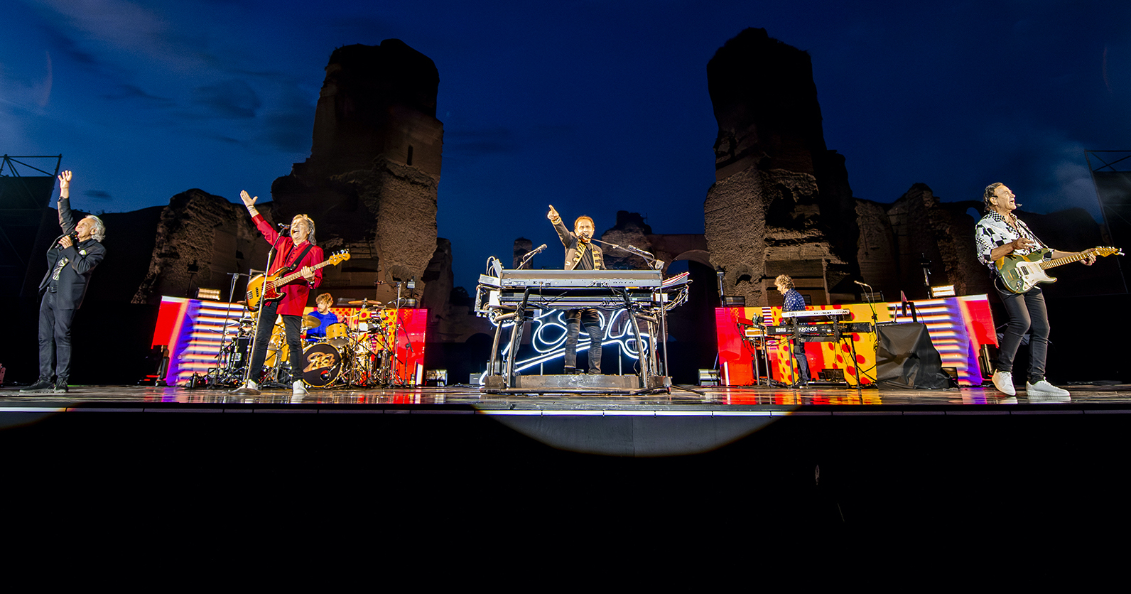 Il concerto dei Pooh all’arena dei templi di Paestum