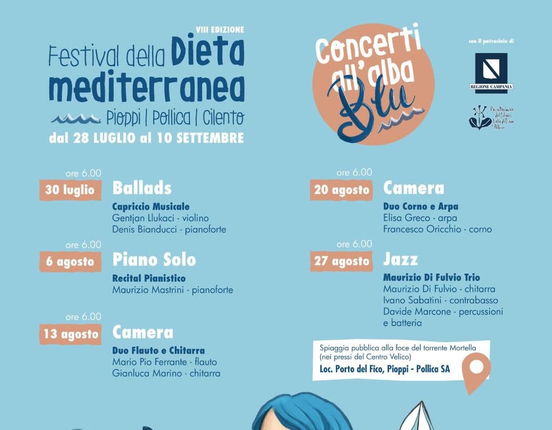 Pioppi, Festival della Dieta Mediterranea: proseguono gli appuntamenti