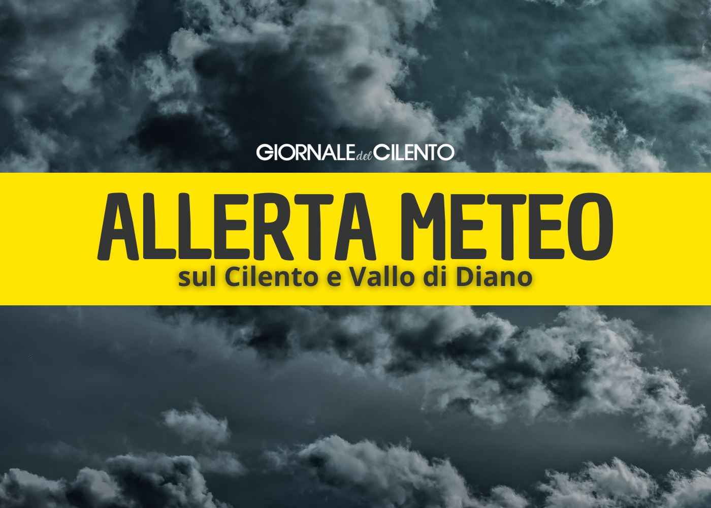 Maltempo, ancora allerta meteo su Cilento e Vallo di Diano: cosa dicono le previsioni