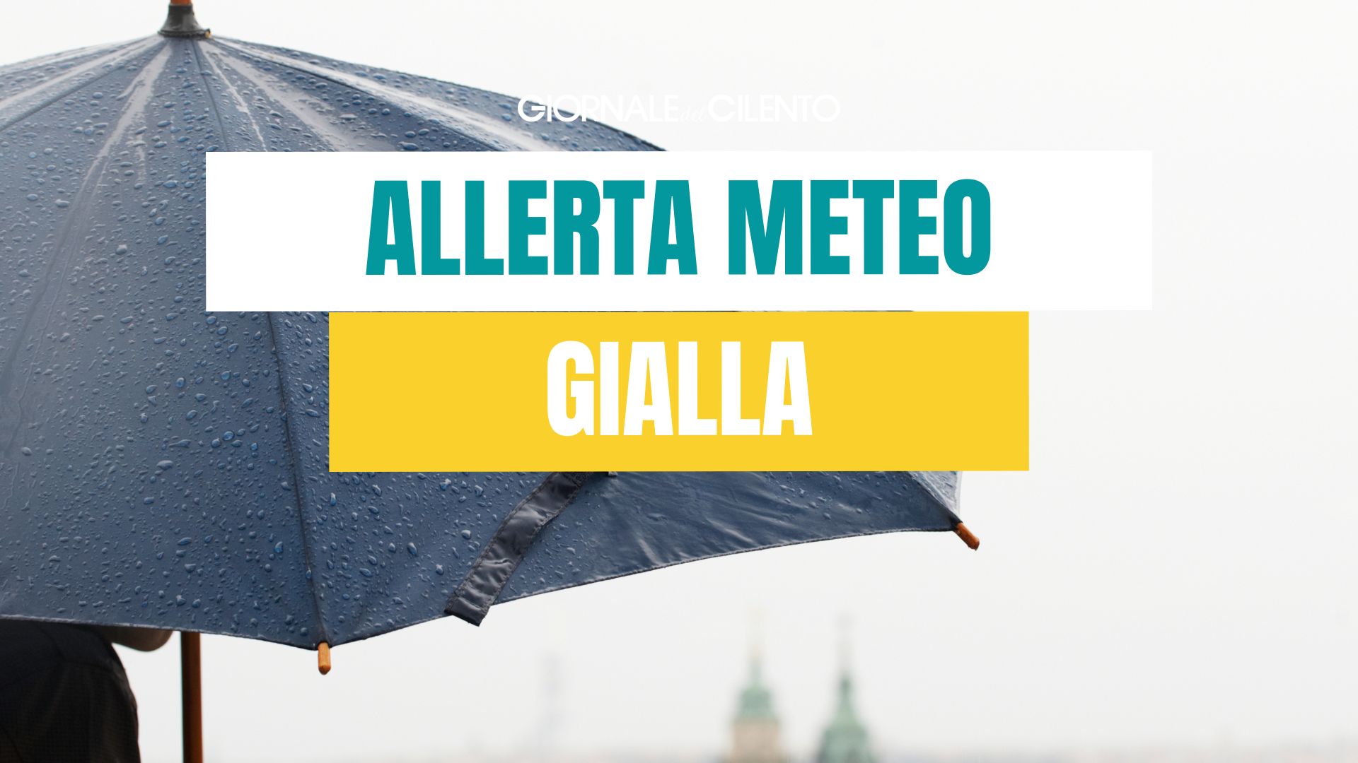 Campania, prorogata allerta meteo gialla per temporali fino a domani