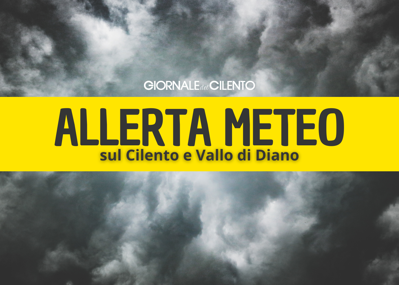 Allerta meteo su Cilento e Vallo di Diano: ecco cosa dicono le previsioni