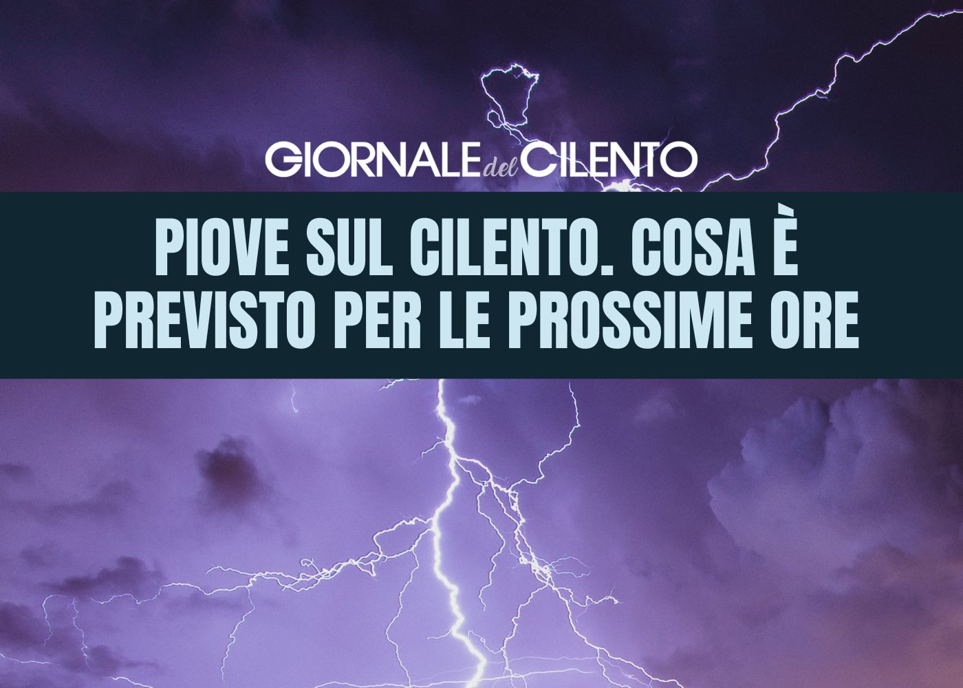 Torna la pioggia sul Cilento: temperature in calo. Cosa è previsto per le prossime ore