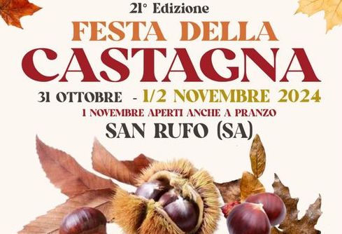 San Rufo, tutto pronto per la 21° edizione della Festa della castagna