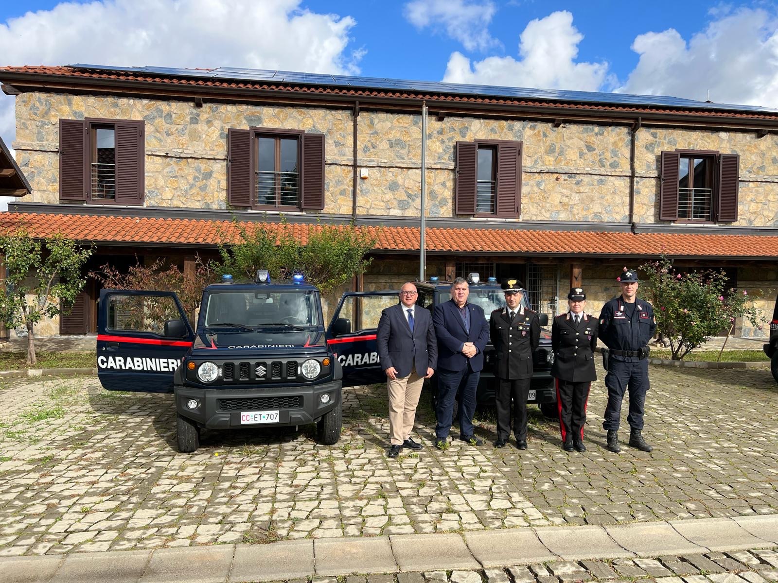 Nuovi fuoristrada per i Carabinieri del Parco del Cilento: potenziata vigilanza