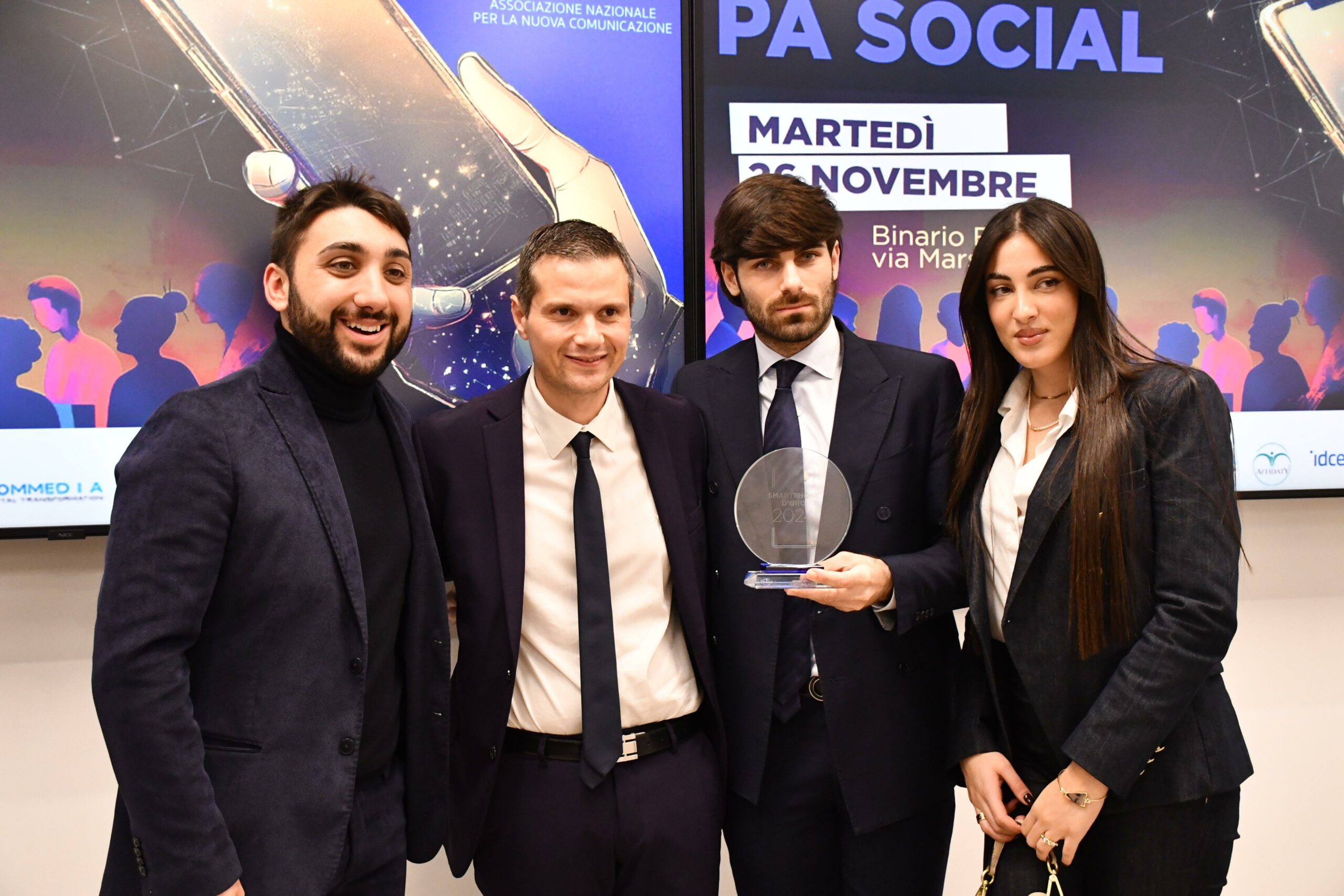 Pollica vince il premio «Smartphone d’Oro 2024» nella categoria enti locali