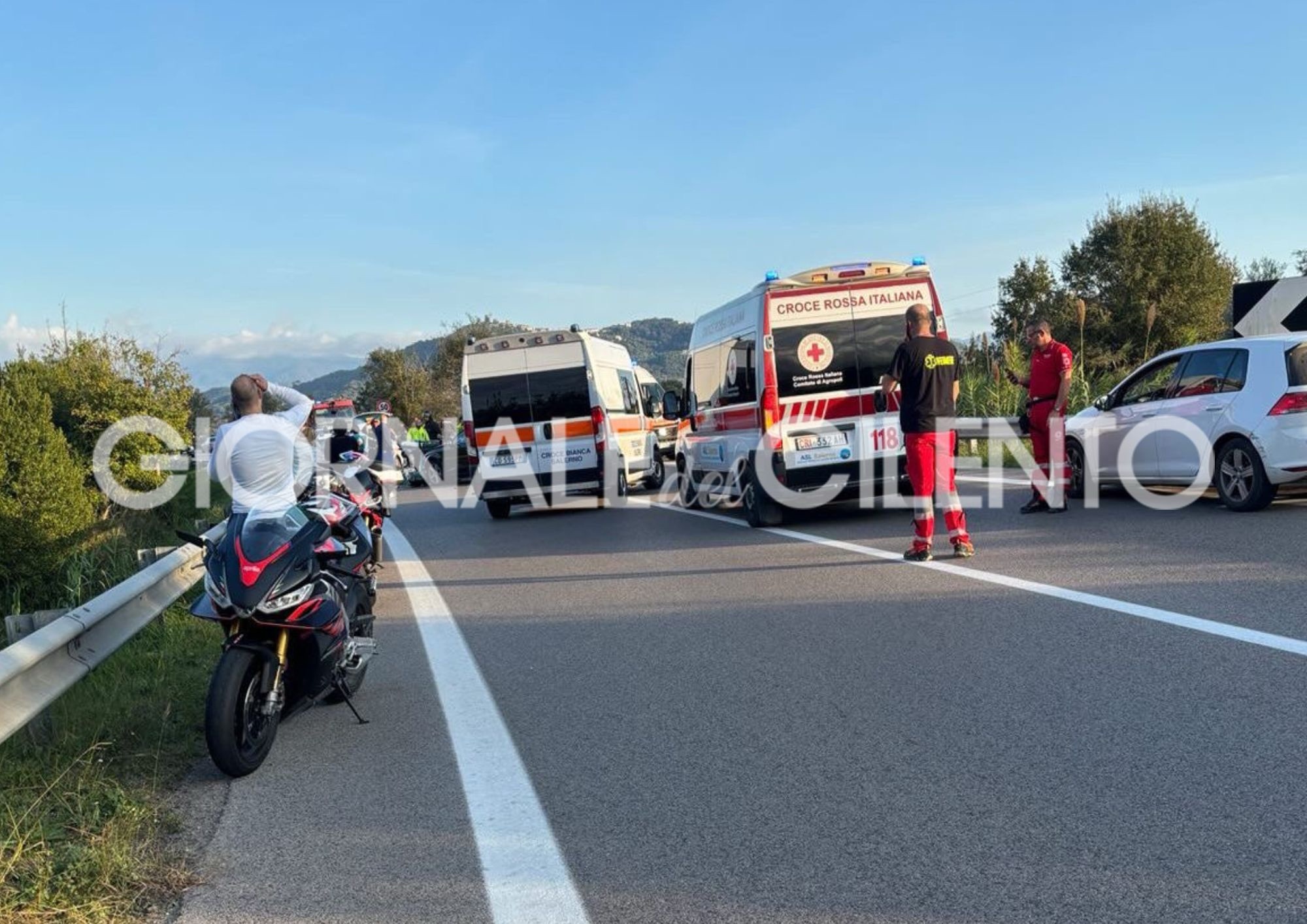 Incidente mortale sulla Cilentana, perde la vita centauro