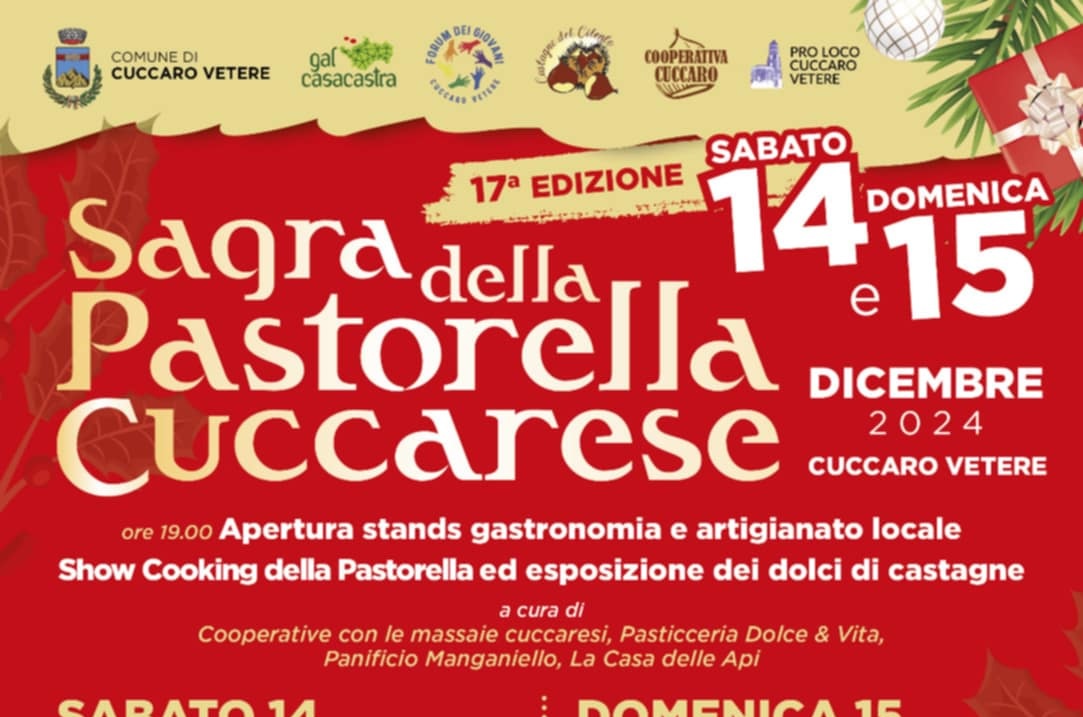 La magia natalizia torna con la 17ª edizione della “Sagra della Pastorella Cuccarese”