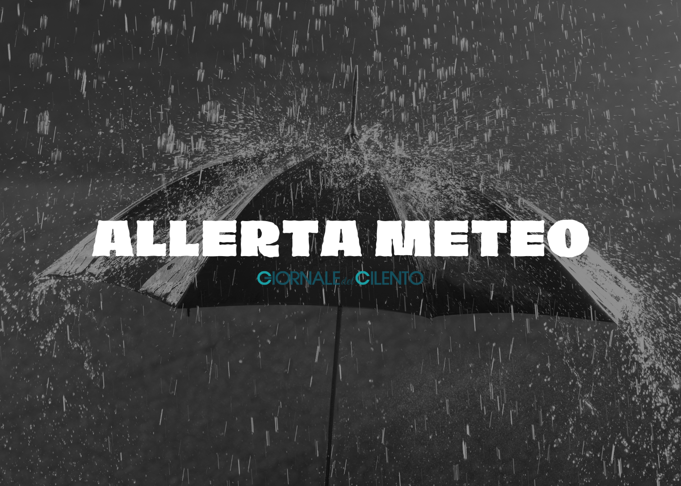 Fine settimana, allerta meteo sul Cilento e Vallo di Diano