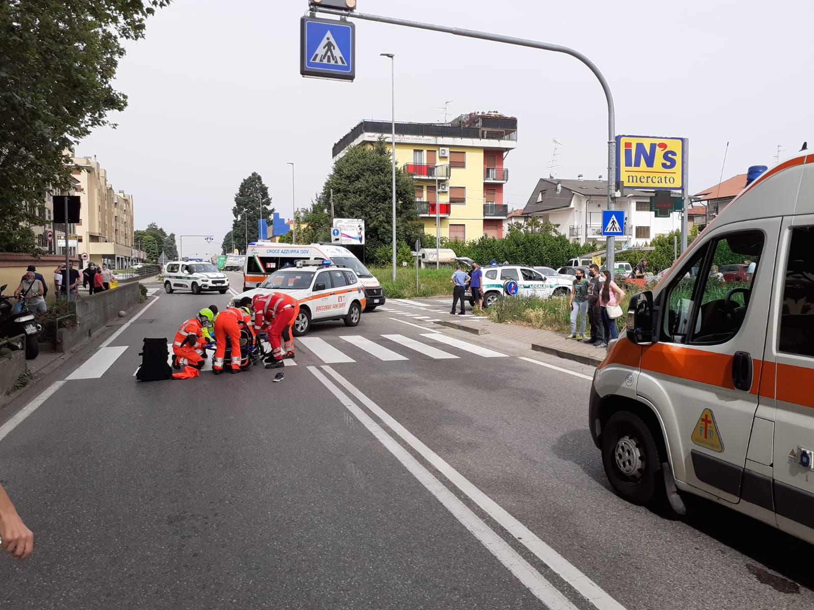 Coppia di Roscigno investita in Brianza: moglie ancora grave