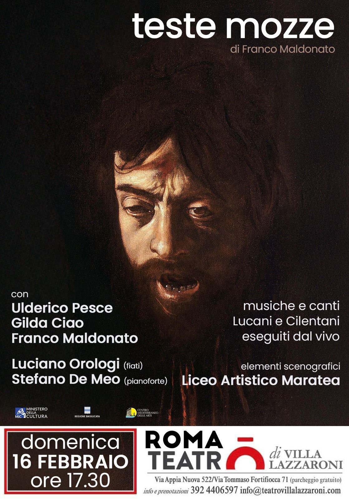 «Teste Mozze» di Franco Maldonato in scena a Roma al Teatro di Villa Lazzaroni