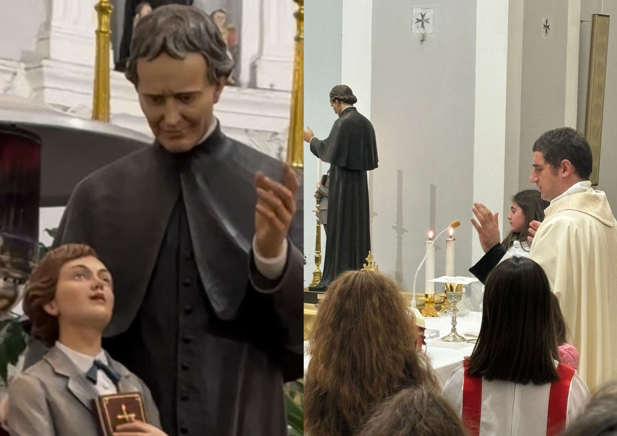 Casaletto Spartano accoglie la statua di Don Bosco, parrocchia in festa