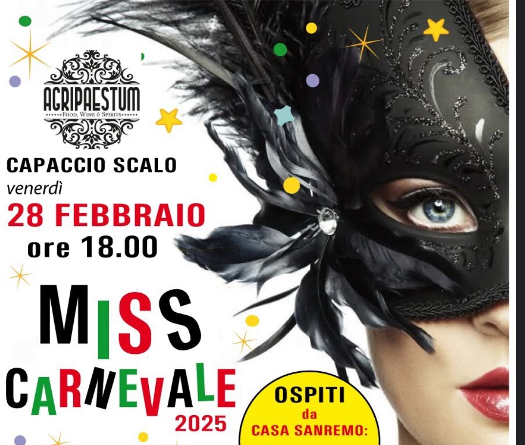 Miss Cilento: a Paestum si elegge Miss Carnevale 2025