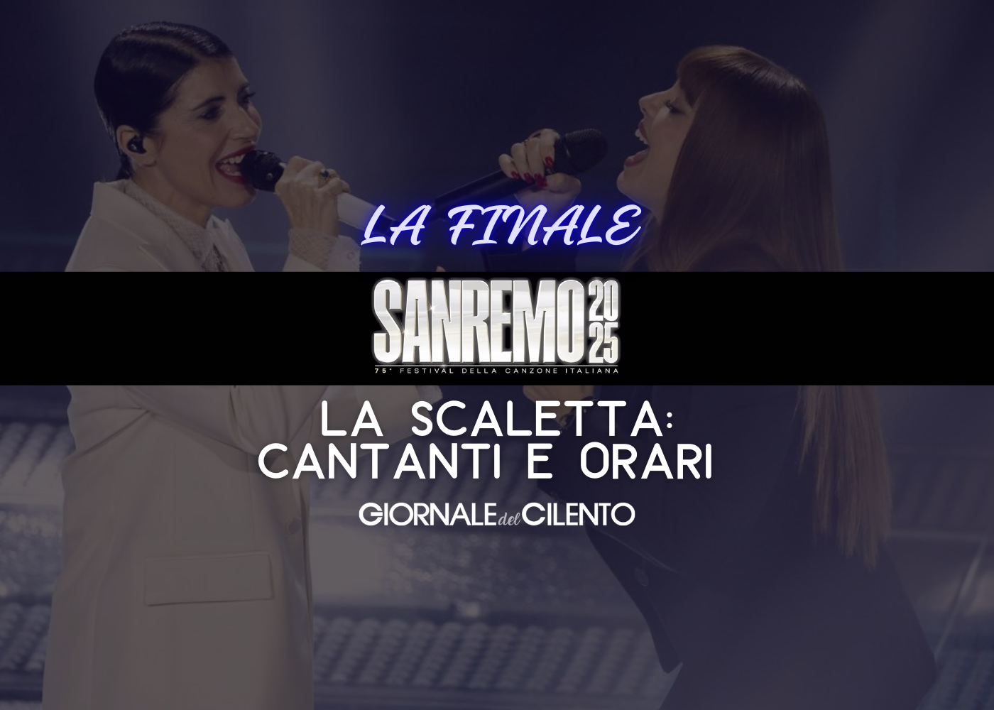 Sanremo, questa sera la finale! La scaletta minuto per minuto con ospiti, conduttori, orari e curiosità