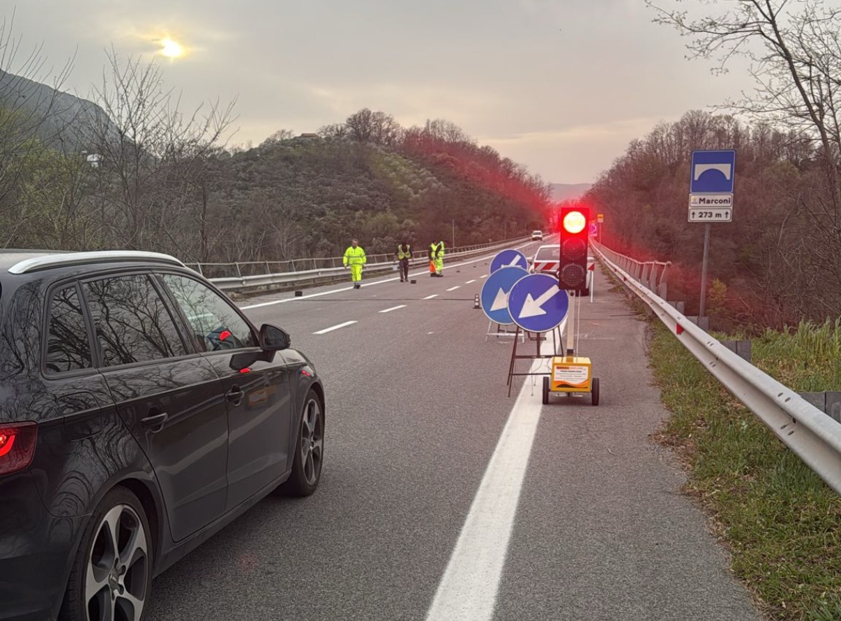 Ancora criticità sulla Cilentana: senso unico alternato sul Viadotto Marconi