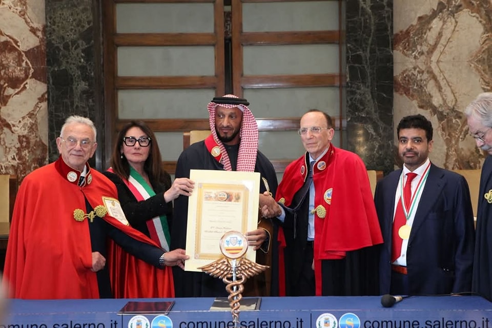 Ministro degli Emirati Arabi in visita a Salerno